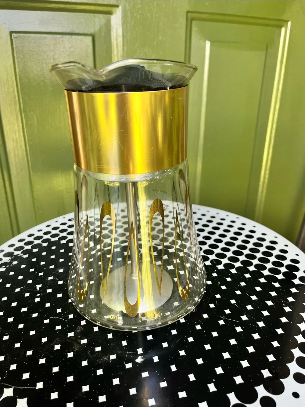 David Douglas flameproof glass percolator mid century